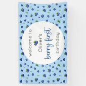 ブルーベリー1stバースデーベリーファースト 横断幕 (縦)