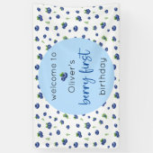 ブルーベリー1stバースデーベリーファースト 横断幕 (縦)