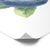 ブルーベリー1st誕生日パーティー |最初のベリー ポスター (角)