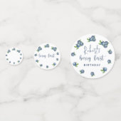 ブルーベリー1st birthday kidsパーティー コンフェッティ (正面)