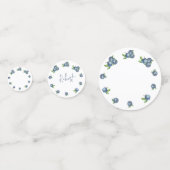 ブルーベリー1st birthday kidsパーティー コンフェッティ (裏面)