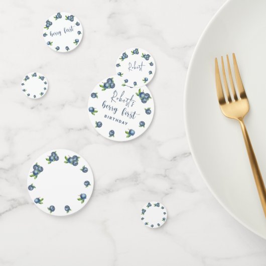 ブルーベリー1st birthday kidsパーティー コンフェッティ (グループ)