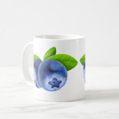ブルーベリー2個 コーヒーマグカップ (正面左)