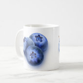 ブルーベリー3個 コーヒーマグカップ (正面左)