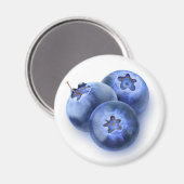 ブルーベリー3個 マグネット (正面/裏面)