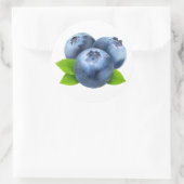 ブルーベリー3個 ラウンドシール (バッグ)