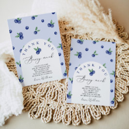 ブルーベリー どうもありがとベリーマッチ ありがとうカード 招待状