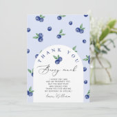 ブルーベリー どうもありがとベリーマッチ ありがとうカード 招待状 (スタンド正面)