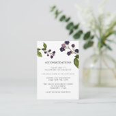 ブルーベリー |の結婚ホテル宿泊施設 エンクロージャーカード (スタンド正面)