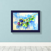 ブルーベリー キャンバスプリント (インサイチュ (ウッドフロア))