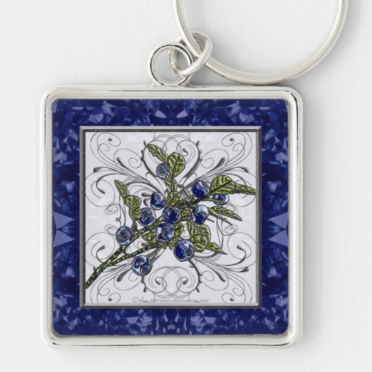 ブルーベリー キーホルダー (正面)
