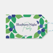 ブルーベリー。 ギフトタグ (正面(横))