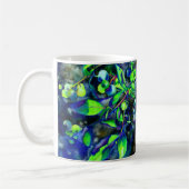 ブルーベリー – グリーン色相コーヒーマグ コーヒーマグカップ (左)