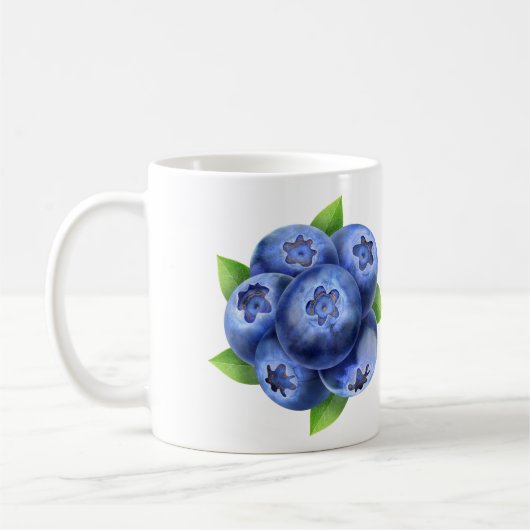 ブルーベリー コーヒーマグカップ (左)