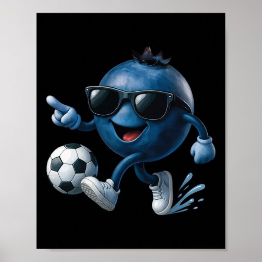ブルーベリー サッカー ポスター (正面)