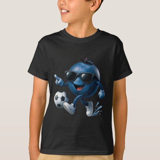 ブルーベリー サッカー Tシャツ (正面)