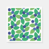 ブルーベリー。 スタンダードカクテルナプキン (正面)