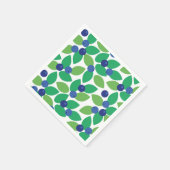 ブルーベリー。 スタンダードカクテルナプキン (角)
