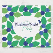 ブルーベリー。 スパークリングワインラベル (シングルラベル)