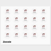 ブルーベリー・チーズケーキ 水彩画風 バーカリー商品 ラウンドシール (シート)