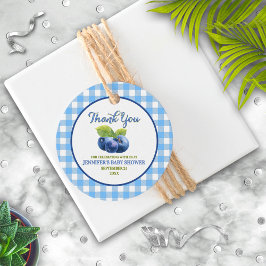 ブルーベリー テーマのベビーシャワー お礼 フェイバータグ