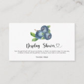 ブルーベリー – ディスプレイシャワー エンクロージャーカード (正面)