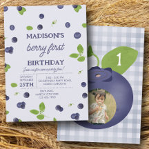 ブルーベリー ファースト 1歳の誕生日 写真