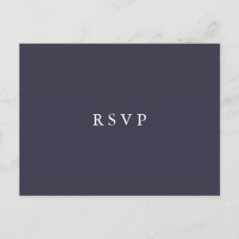 ブルーベリー | フラワー ウェディング RSVP 料理チョイス インビテーションポストカード