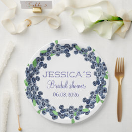 ブルーベリー ブルーベリー フルーツ ブライダル シャワー パーティー ペーパープレート