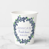 ブルーベリー ブルーベリー フルーツ ブライダル シャワー パーティー 紙コップ (正面)