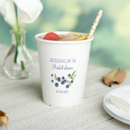 ブルーベリー ブルーベリー フルーツ ブライダル シャワー パーティー 紙コップ