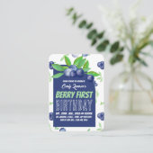 ブルーベリー、ベリーファースト誕生日配布資料チケット 名刺 (スタンド正面)