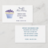 ブルーベリー ベーカリー カップケーキ 名刺 (正面/裏面)