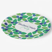 ブルーベリー。 ペーパープレート (アングル)