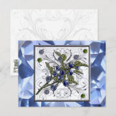 ブルーベリー ポストカード (正面/裏面)