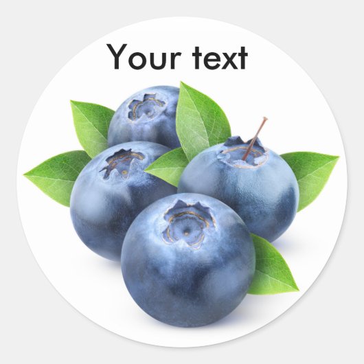 ブルーベリー ラウンドシール (正面)