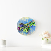 ブルーベリー ラウンド壁時計 (ホーム)