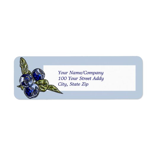 ブルーベリー ラベル (正面)