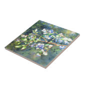 ブルーベリー、ロマンチックなフルーツウォーター絵画カラー タイル (側面)