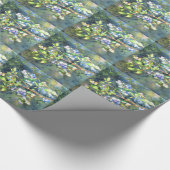 ブルーベリー、ロマンチックなフルーツウォーター絵画カラー ラッピングペーパー (角)