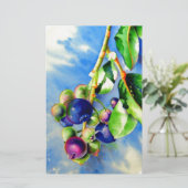 ブルーベリー 便箋 (スタンド正面)