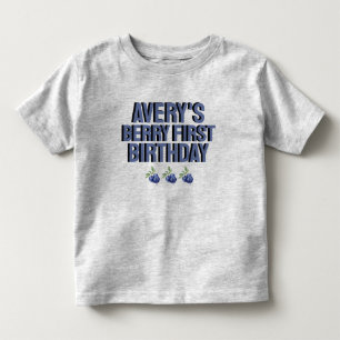 ブルーベリー 初めての娘 1歳の誕生日 トドラーTシャツ