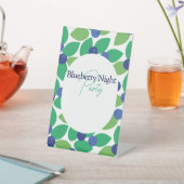 ブルーベリー。 台座サイン (インサイチュ)