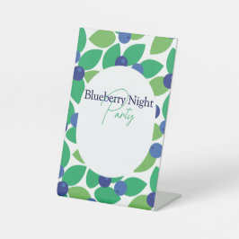 ブルーベリー。 台座サイン