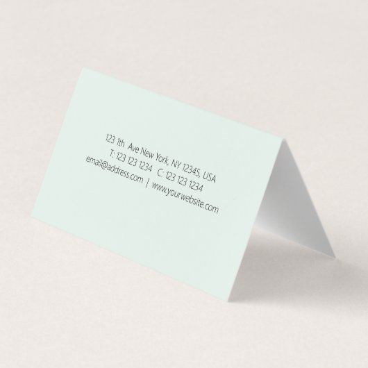 ブルーベリー 名刺 (裏面)