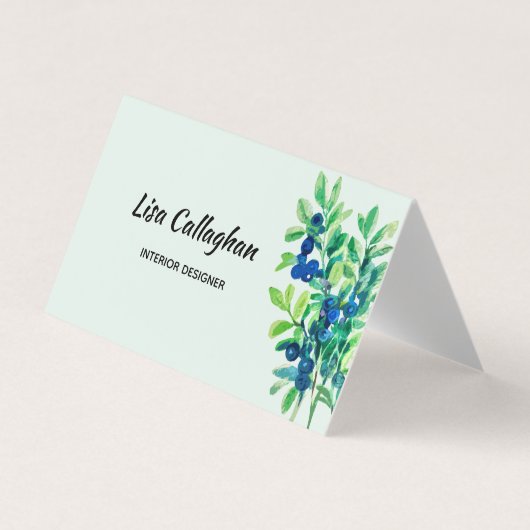 ブルーベリー 名刺 (正面)