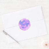 「ブルーベリー」幾何学芸術 ラウンドシール (封筒)