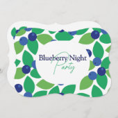 ブルーベリー。 招待状 (正面/裏面)