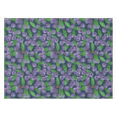 ブルーベリー – 濃い青の背景 テーブルクロス (正面(横))