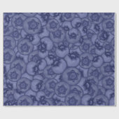 ブルーベリー。熟したダークブルーの果実。夏。 ラッピングペーパー (フラット)